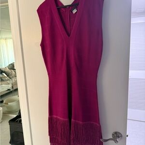 Elegant Pink Magenta bodycon Sleeveless Dress